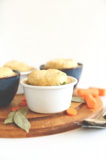 1-Hour Vegan Pot Pies! So simple, delicious and topped with FROM SCRATCH #vegan biscuits