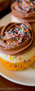 Homemade Funfetti Cupcakes with Milk Chocolate Frosting  sallysbakingaddiction.com