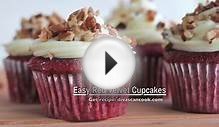 Easy Red Velvet Cupcakes Recipe w/ Cream Cheese Frosting