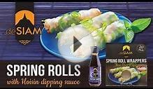 Spring Rolls with Hoisin dipping sauce